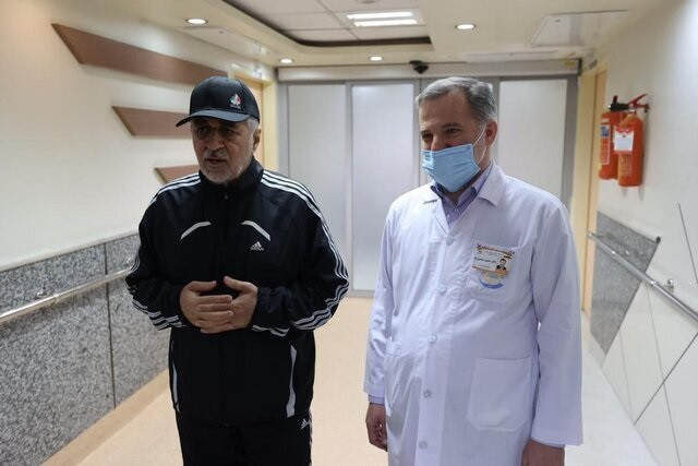 Iranian Sports Minister Hamid Sajjadi has been released from hospital to continue his recovery at home ©Baqiyatallah Hospital