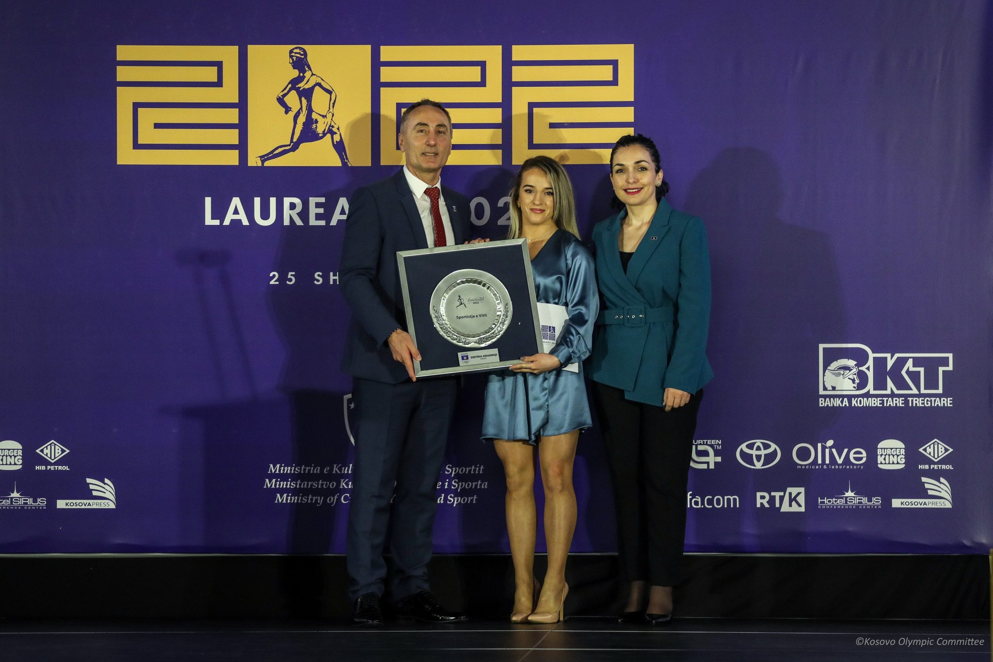  Olympic judo gold medallist Distria Krasniqi has been named Kosovo Olympic Committee's sportswoman of the year for the third year in a row ©Kosovo Olympic Committee