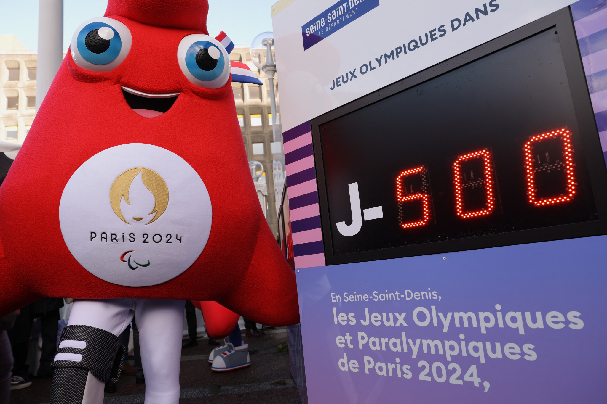 Paris has marked 500 days to the Opening of the Olympics with a global relay ©Getty Images