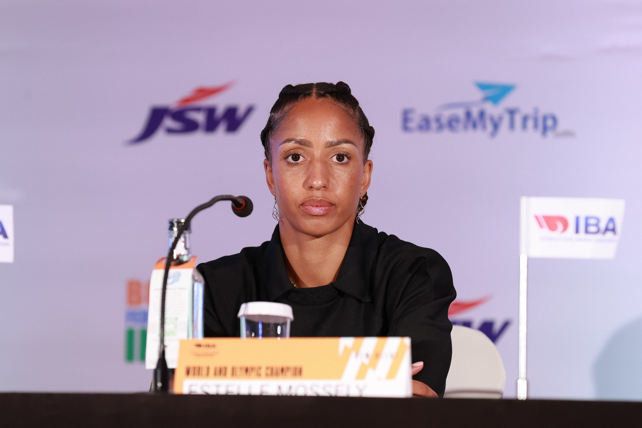 France's Estelle Mossely is among the star names in New Delhi as she prepares for next year's Olympics in Paris ©IBA