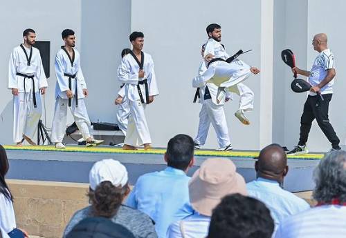 Taekwondo was one of the sports to feature as Bahrain marked 500 days to go until Paris 2024 ©BOC