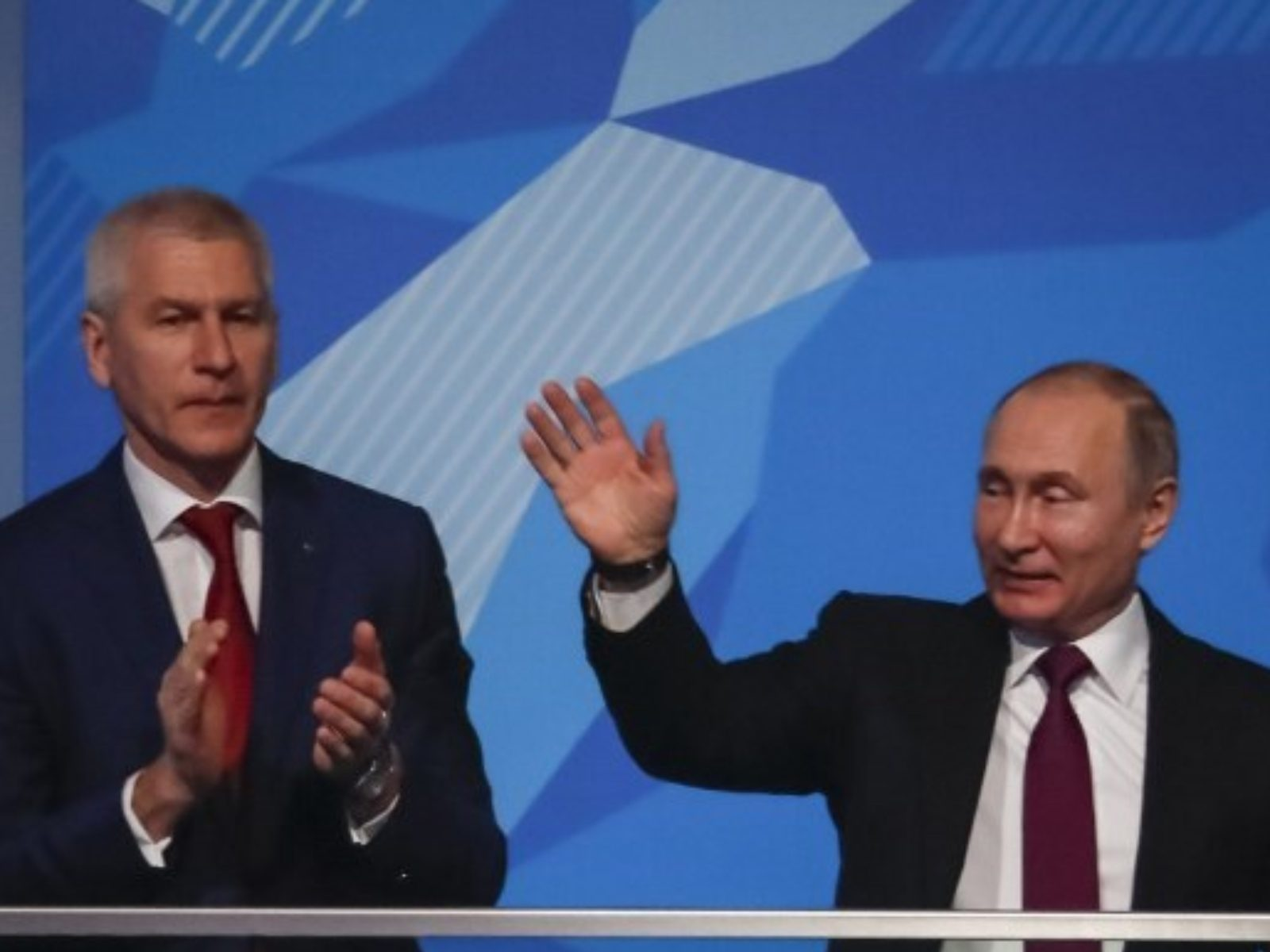 The Association of SCO Sports Organizations currently being launched by Oleg Matytsin, left, is the idea of Vladimir Putin, right, the Russian President  ©Getty Images