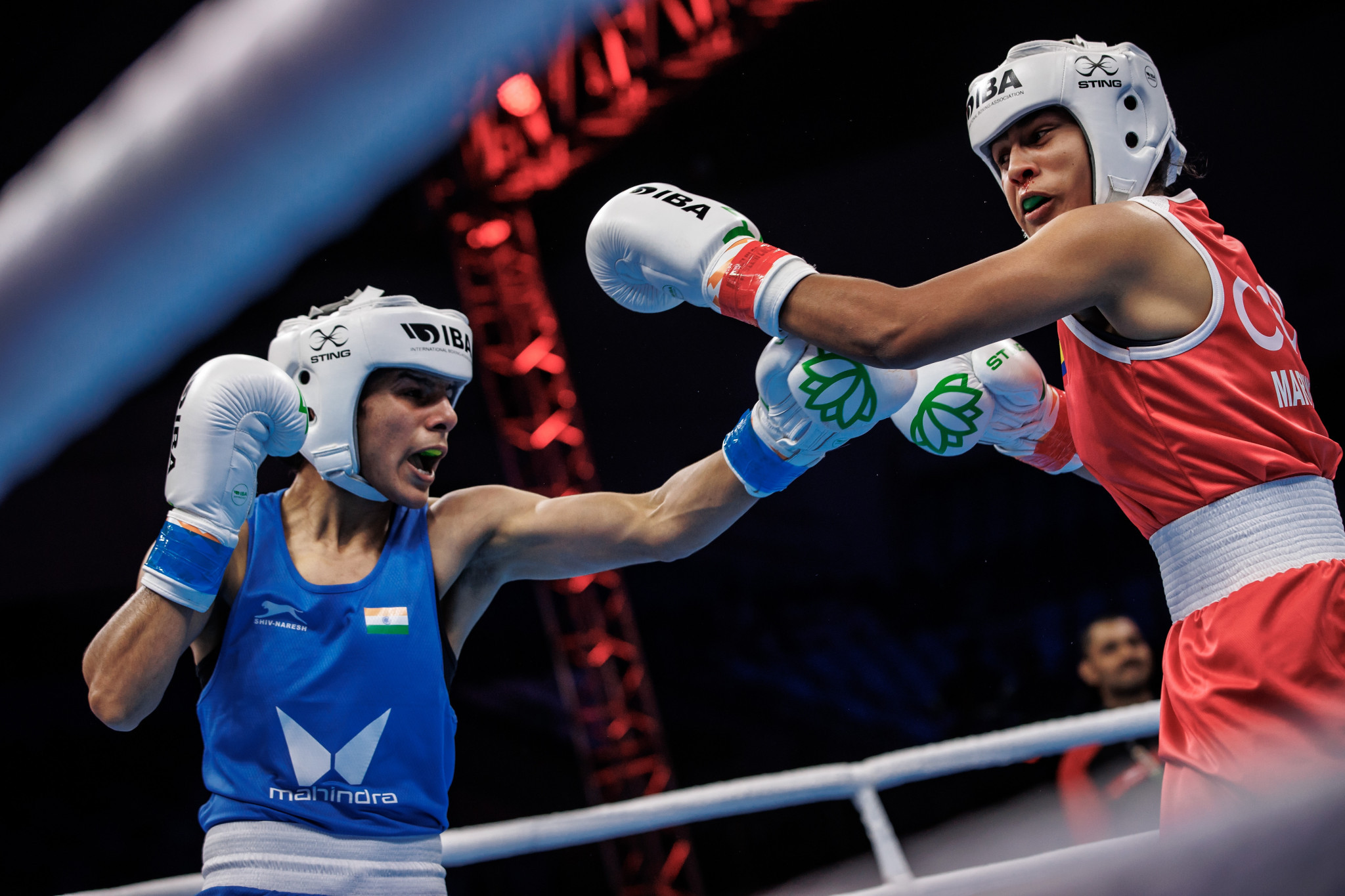 Indian ace Sakshi booked her place in the last 32 of the flyweight category ©IBA