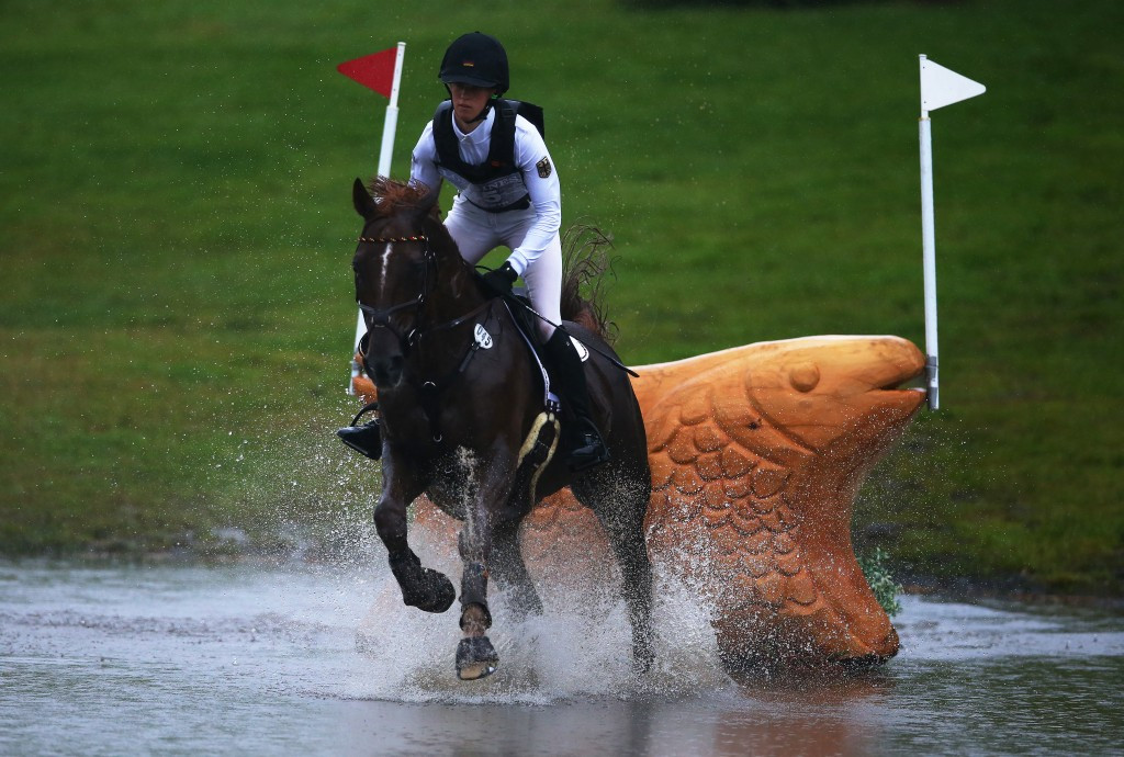 Sandra Auffarth was the only rider to end the cross-country event inside the time limit