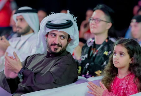 Bahrain Olympic Committee President Sheikh Khalid bin Hamad Al Khalifa attended with his daughter ©BOC
