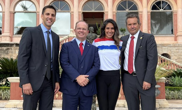 A ceremony at the Government Palace in Asunción was held to officially sign the host city contracts for the 2025 Junior Pan American Games ©Panam Sports