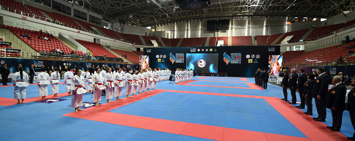 Competitors from 60 countries participated at the Karate 1-Series A event ©WKF