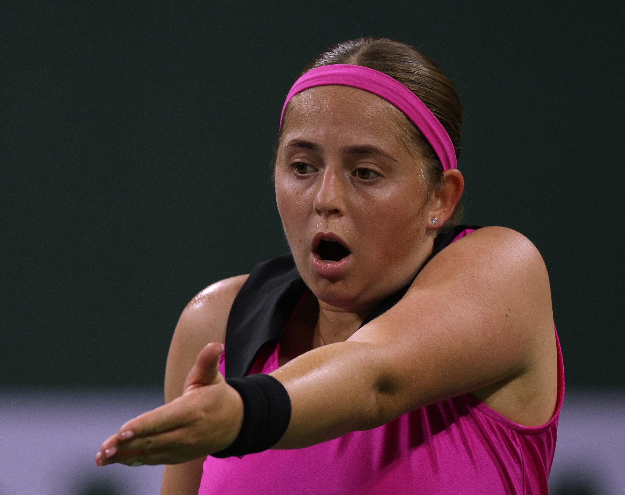 Critics claimed it was unfair that former French Open champion Jeļena Ostapenko had her state funding halted because she had played in tournaments featuring Russian players ©Getty Images