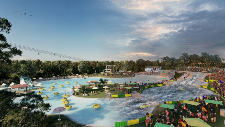 Along with the venue for the canoe slalom, part of the plan includes an area that will be used as a tourism attraction ©ICF