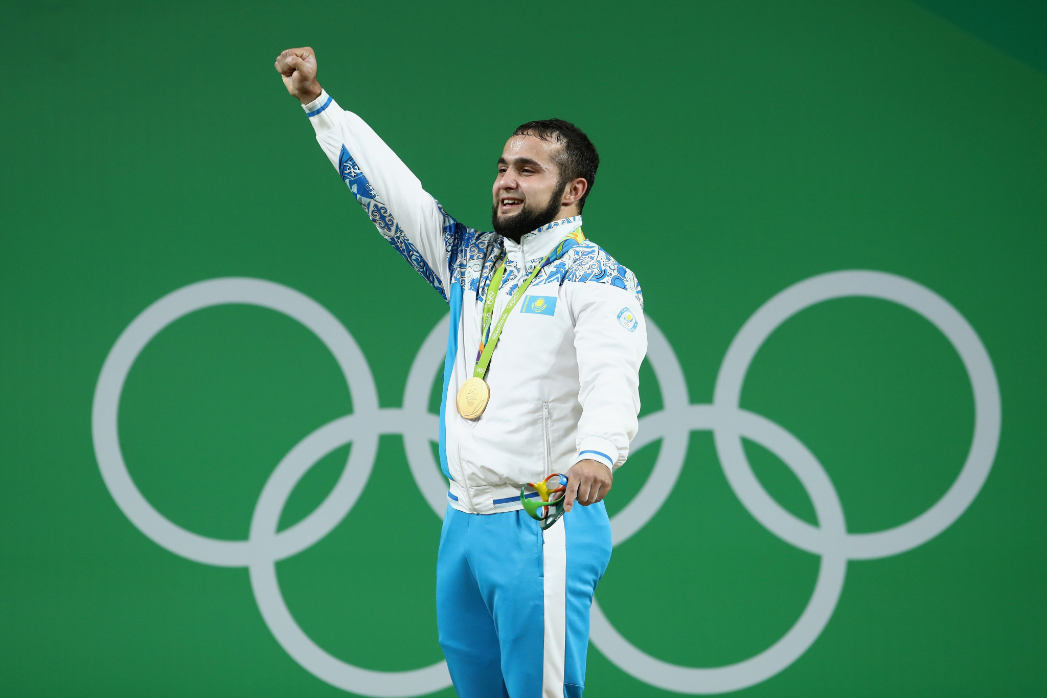 Doping has continued to be a problem for Kazakhstan since Ilyin was ordered to return his gold medals, with Nijat Rahimov, pictured, contesting a disqualification following a victory at the Rio 2016 Olympics ©Getty Images  