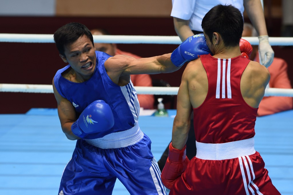 Charly Suarez of the Philippines is through to the quarter-finals after he beat Lai Chu-en of Chinese Taipei