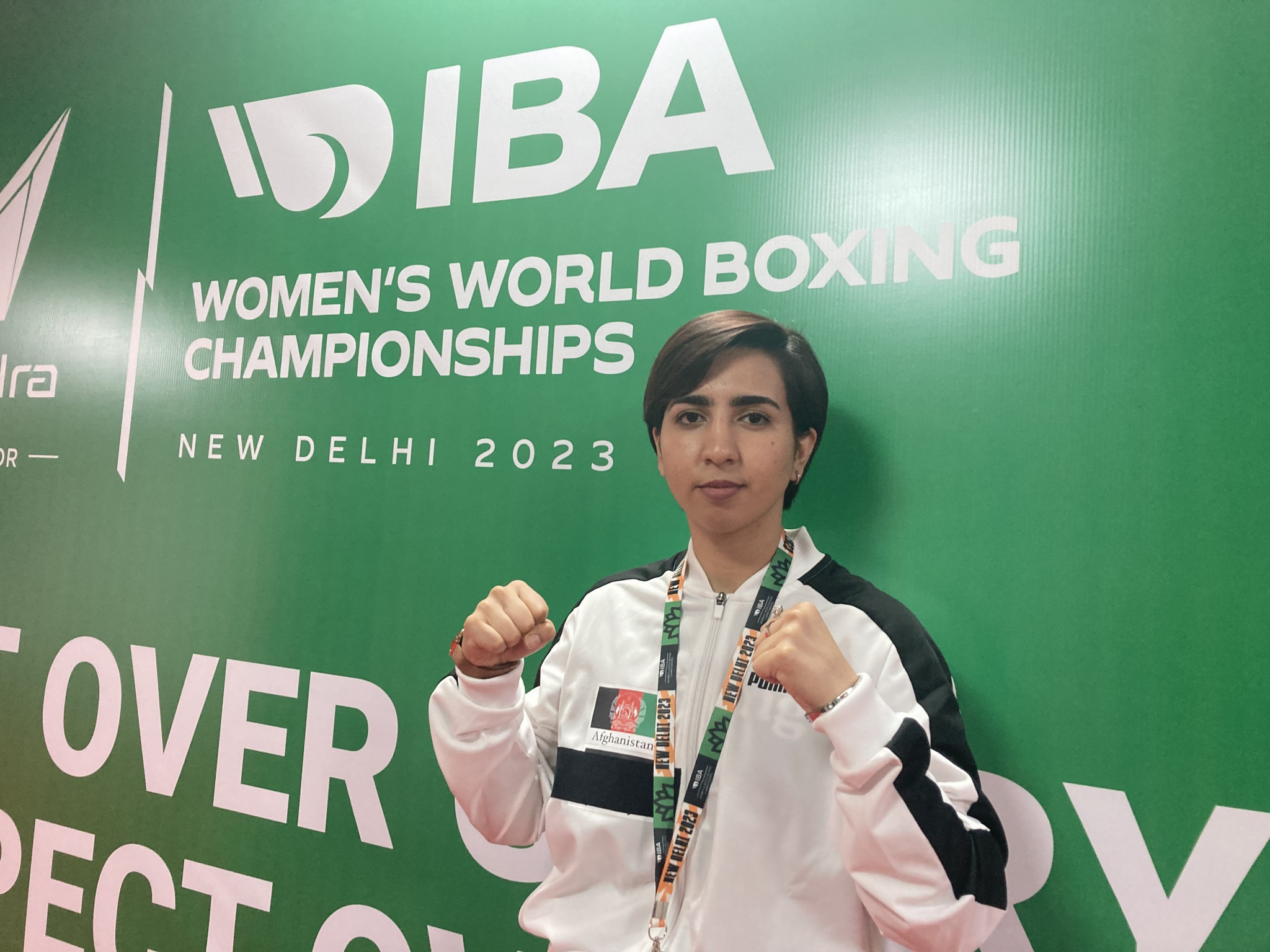  Sadia Bromand is the only boxer representing Afghanistan at the IBA Women's World Championships in New Delhi ©IBA