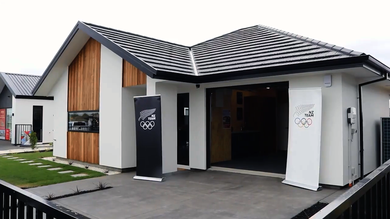 Jennian Homes has put the first of two show homes which will financially help the New Zealand Olympic Committee on sale ©Jennian Homes