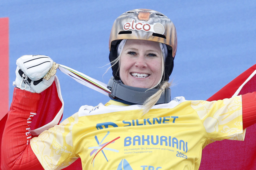 Switzerland's Julie Zogg won a second Snowboard World Cup parallel slalom title despite finishing only seventh in the final round of racing at Berchtesgaden in Germany ©Getty Images