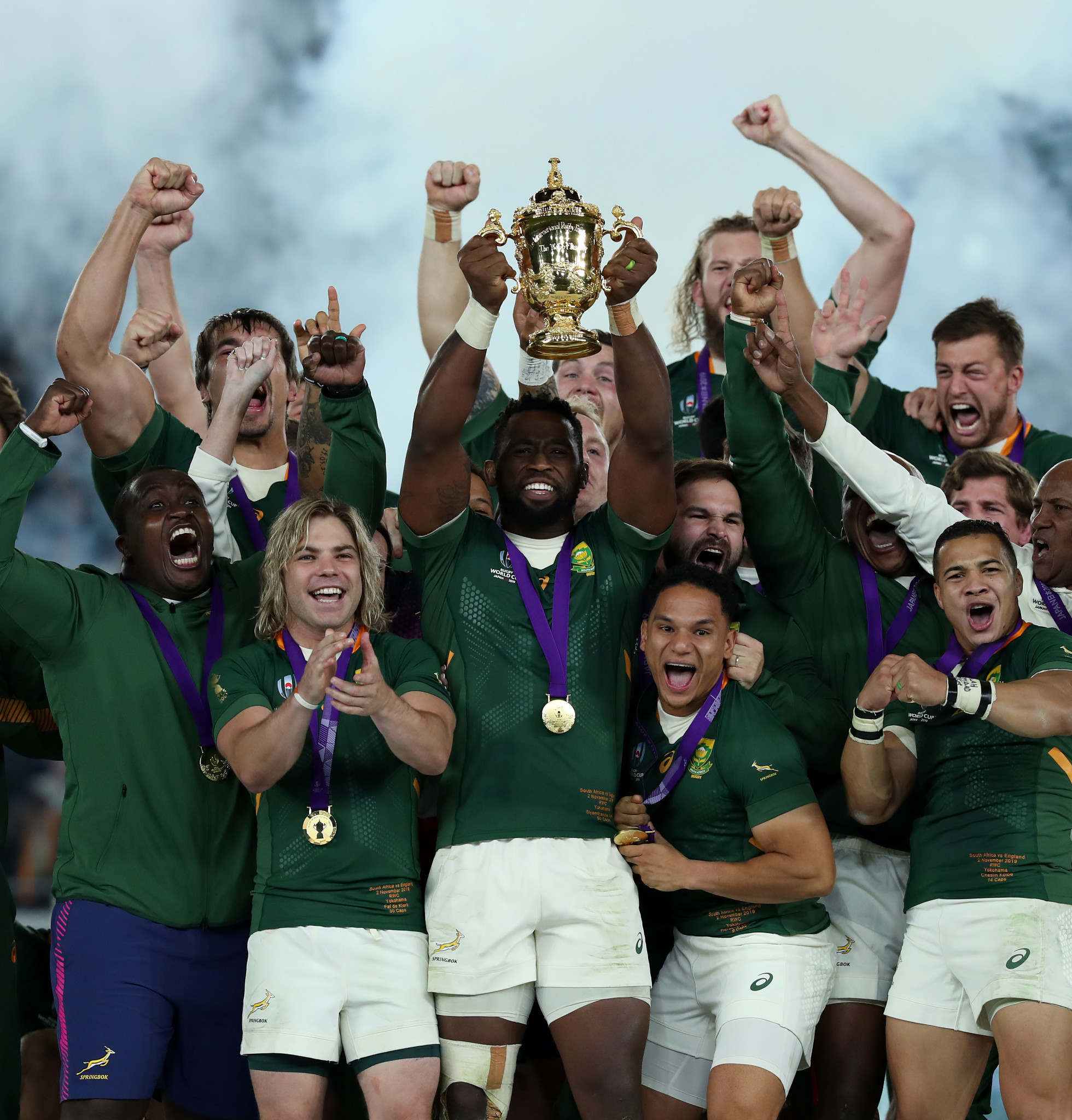 Herbert Mensah wants other countries in Africa to match the achievements of South Africa, who have lifted the Rugby World Cup three times, including at Japan in 2019 ©Getty Images