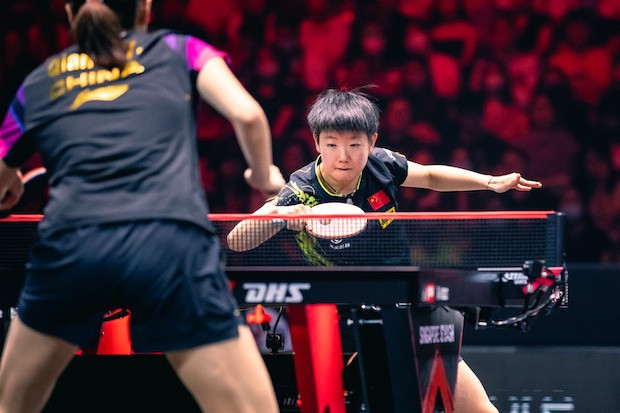 Sun Yingsha won her 16th match in a row, breaking her old record of 11 ©WTT