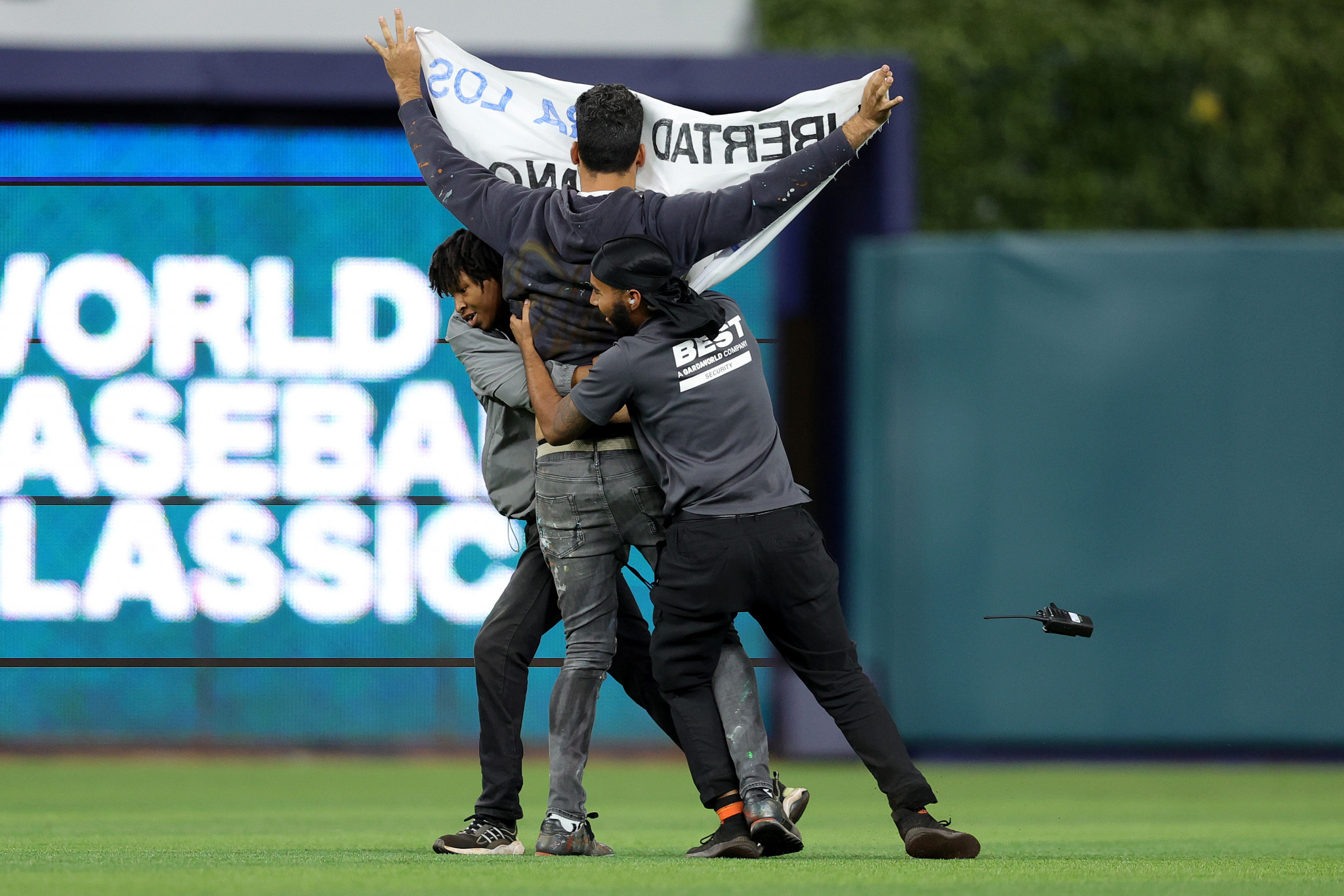 World Baseball Classic: USA advances to the WBC final as protestors halt  play throughout