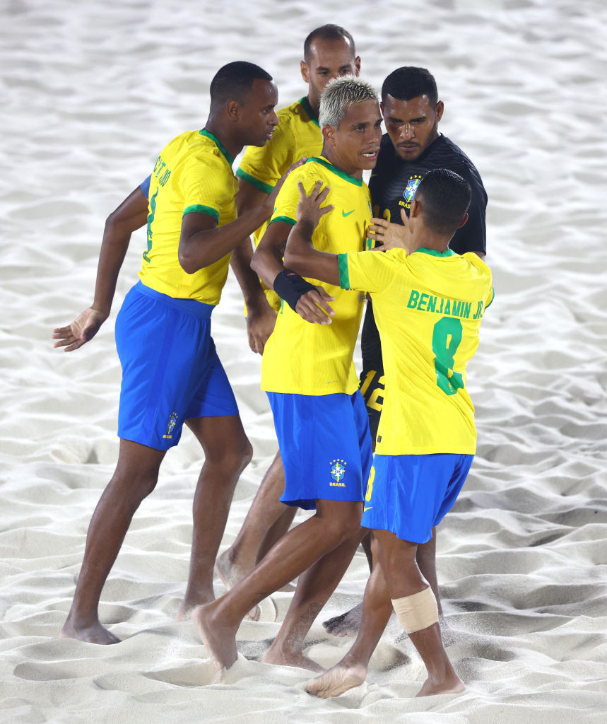 Brazil lifts third South American beach soccer title with win over Argentinian hosts