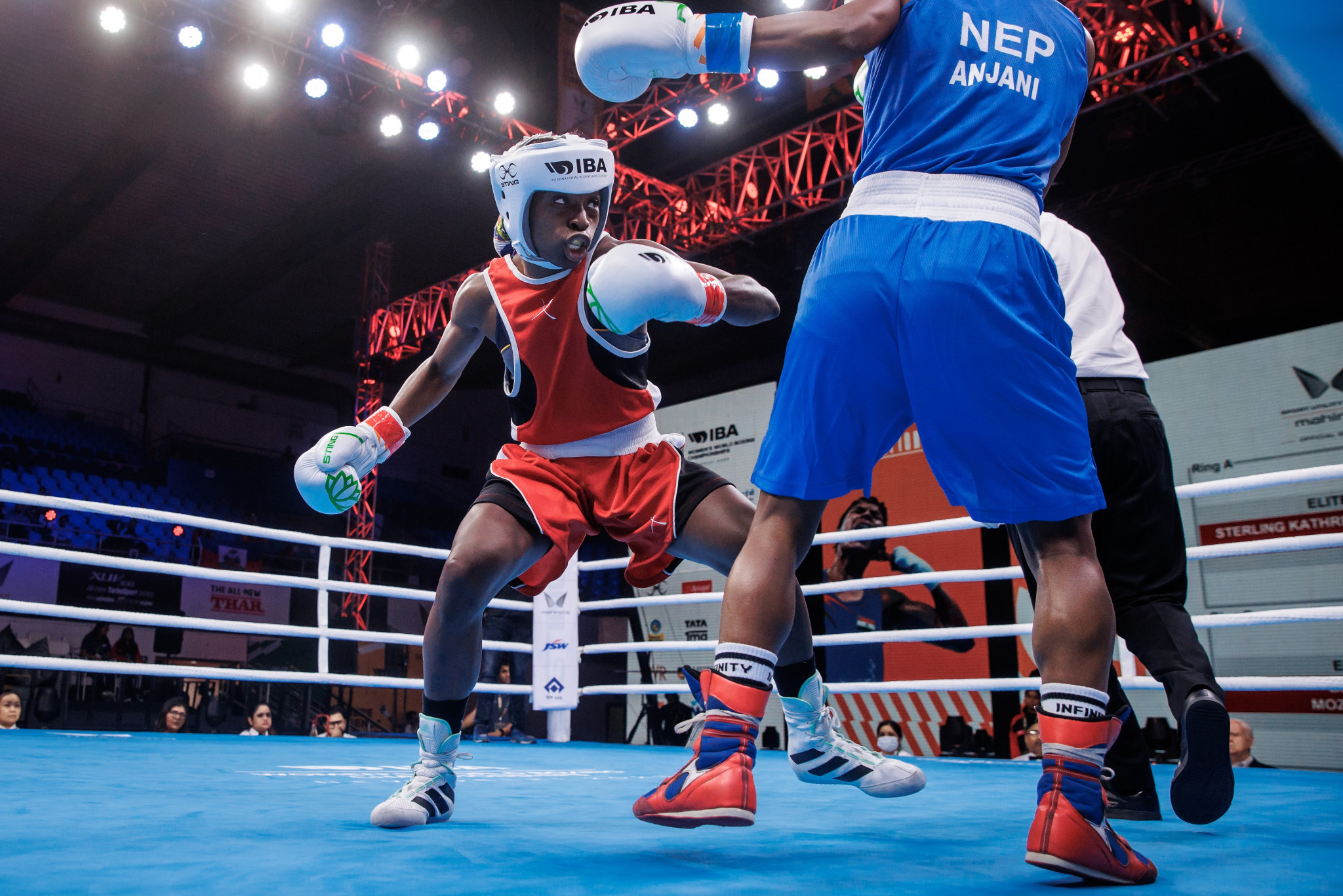 Flyweight top seed Marie Sterling Kathreen of Haiti was beaten by Delhi-born boxer Anjani Teli who was cleared to compete for Nepal overnight ©IBA