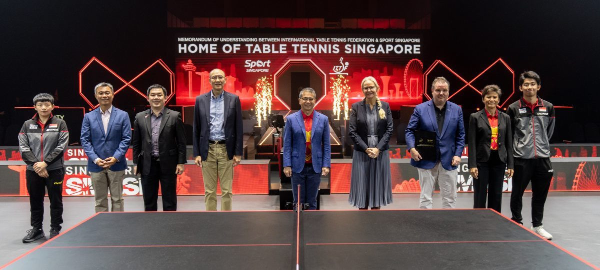 The ITTF has signed a Memorandum of Understanding with Sport Singapore over the creation of the first Home of Table Tennis ©ITTF