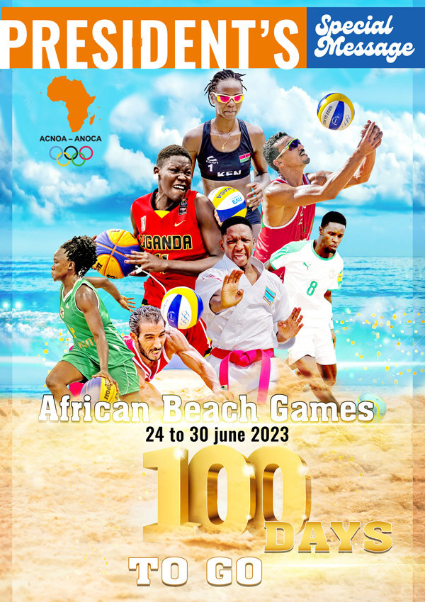 ANOCA President Mustapha Berraf has released a special message to mark 100 days to go until the second African Beach Games in Tunisia ©ANOCA