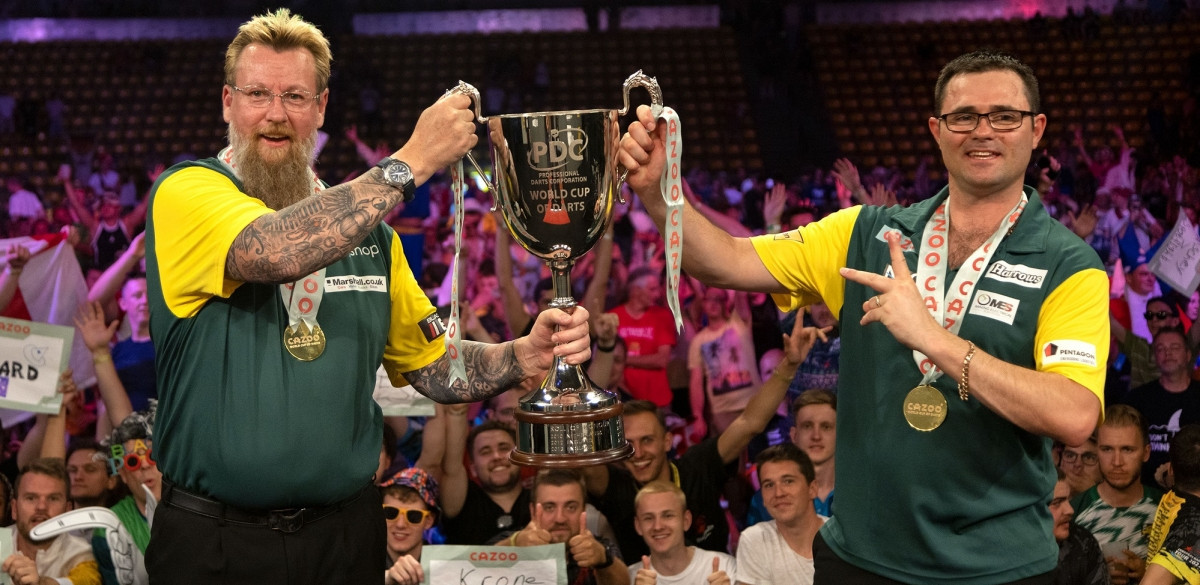 Australia are the defending champions of the World Cup of Darts, their first ever title ©PDC