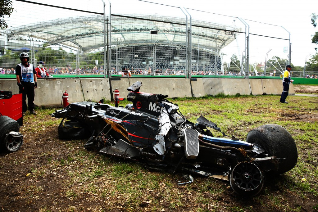 Formula One driver Fernando Alonso walked away from this crash at the Australian Grand Prix