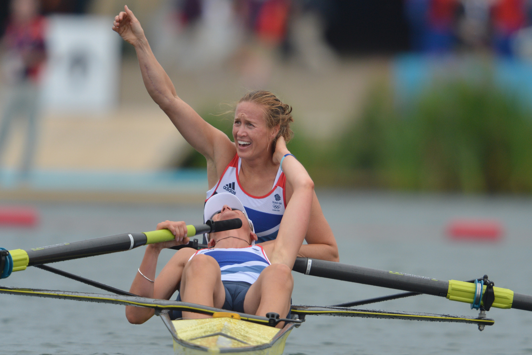 Helen Glover and Heather Stanning won Britain's first gold medal at London 2012 ©Getty Images