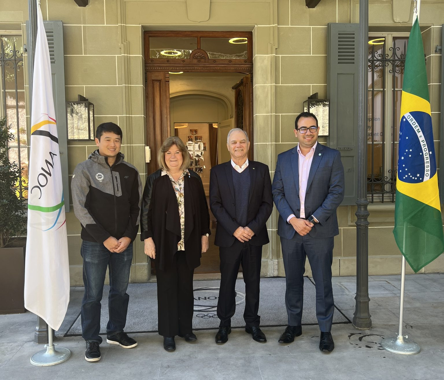 Representatives from ANOC and COB met to discuss Brazil's preparations for the 2023 World Beach Games ©ANOC