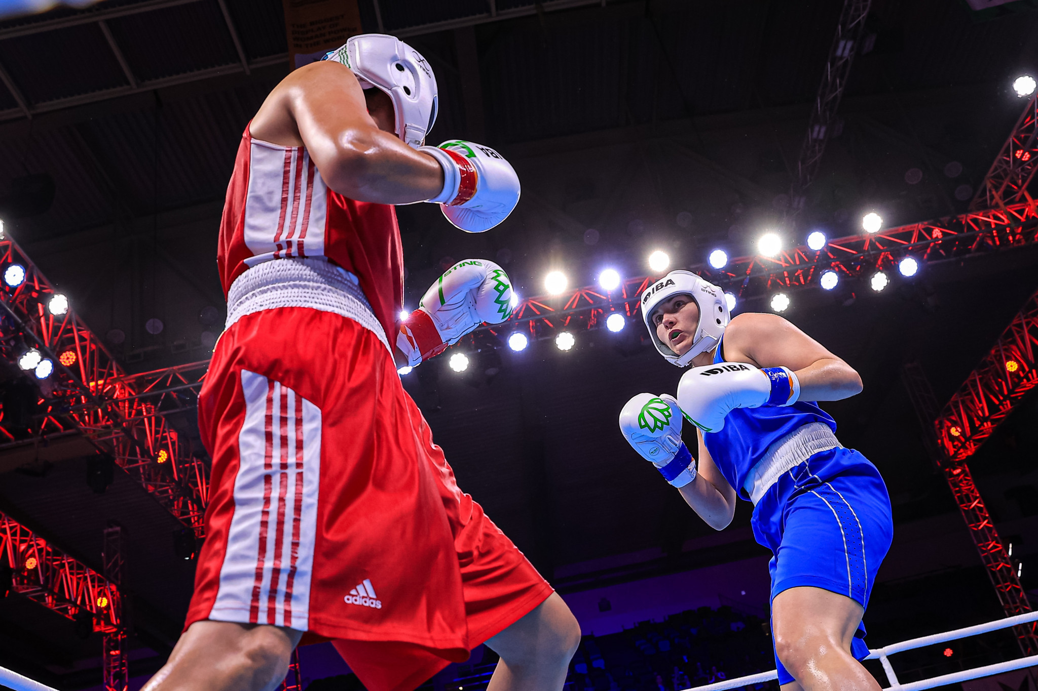 Kazakhstan ensured six medals including one for Valentina Khalzova who beat Elif Guneri of Turkey in a middleweight quarter-final ©IBA