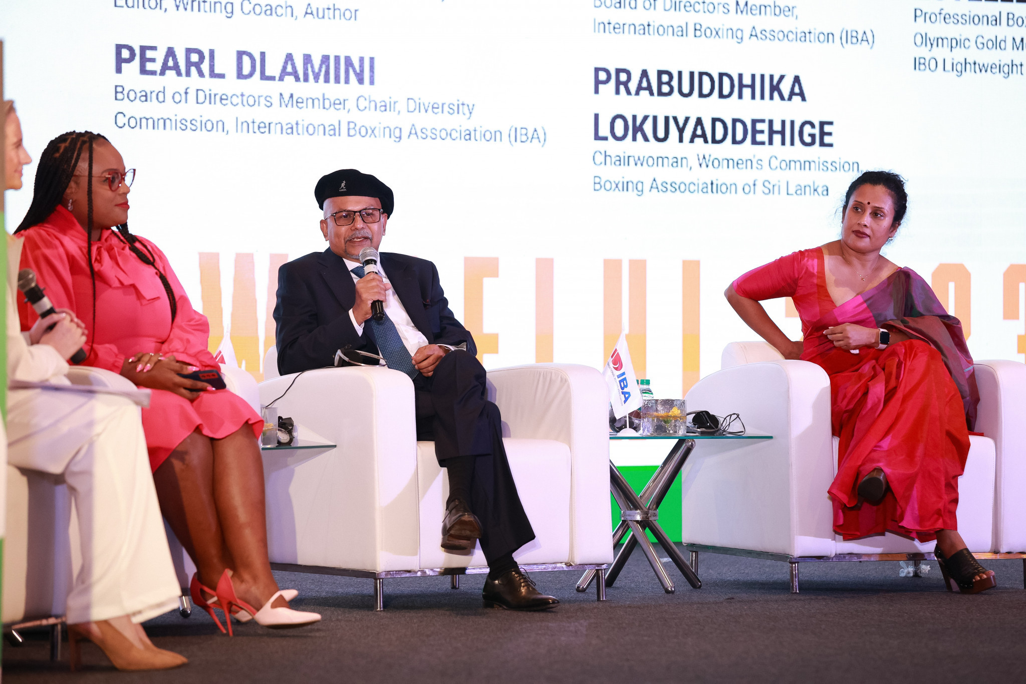 IBA Board member Dian Gomes was among the panellists as he stressed the importance of sport to unify women and men ©IBA