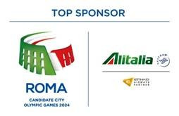 Rome 2024 sign up national airline Alitalia as Top sponsor