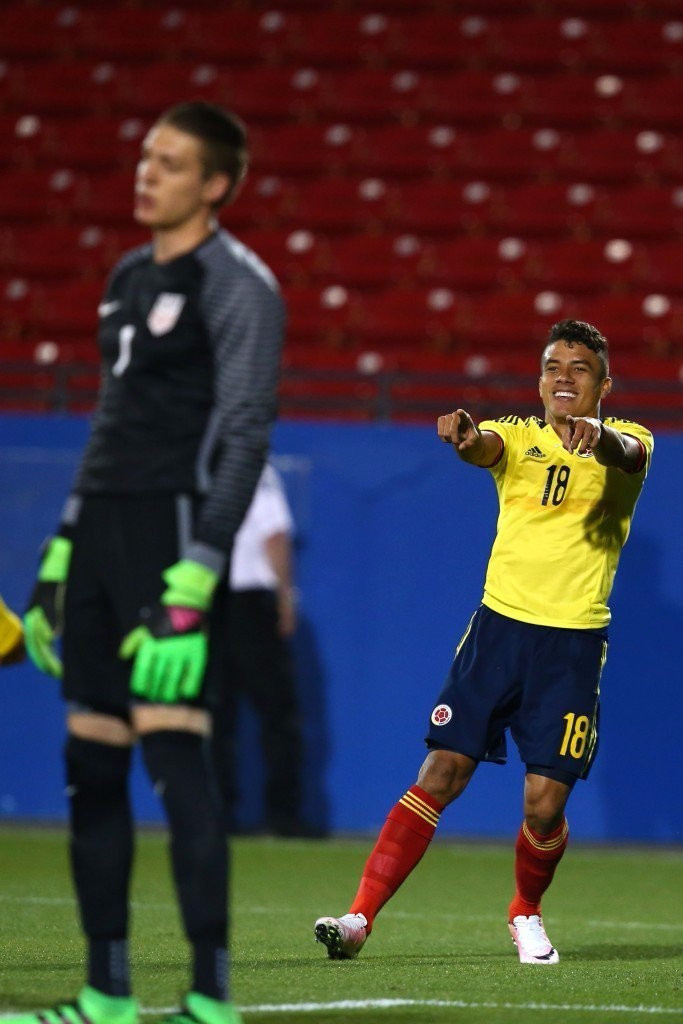 Colombia claimed the final Rio 2016 men’s football berth after beating the United States 2-1 at the Toyota Stadium Dallas having drawn the first leg 1-1 in Barranquilla ©Getty Images