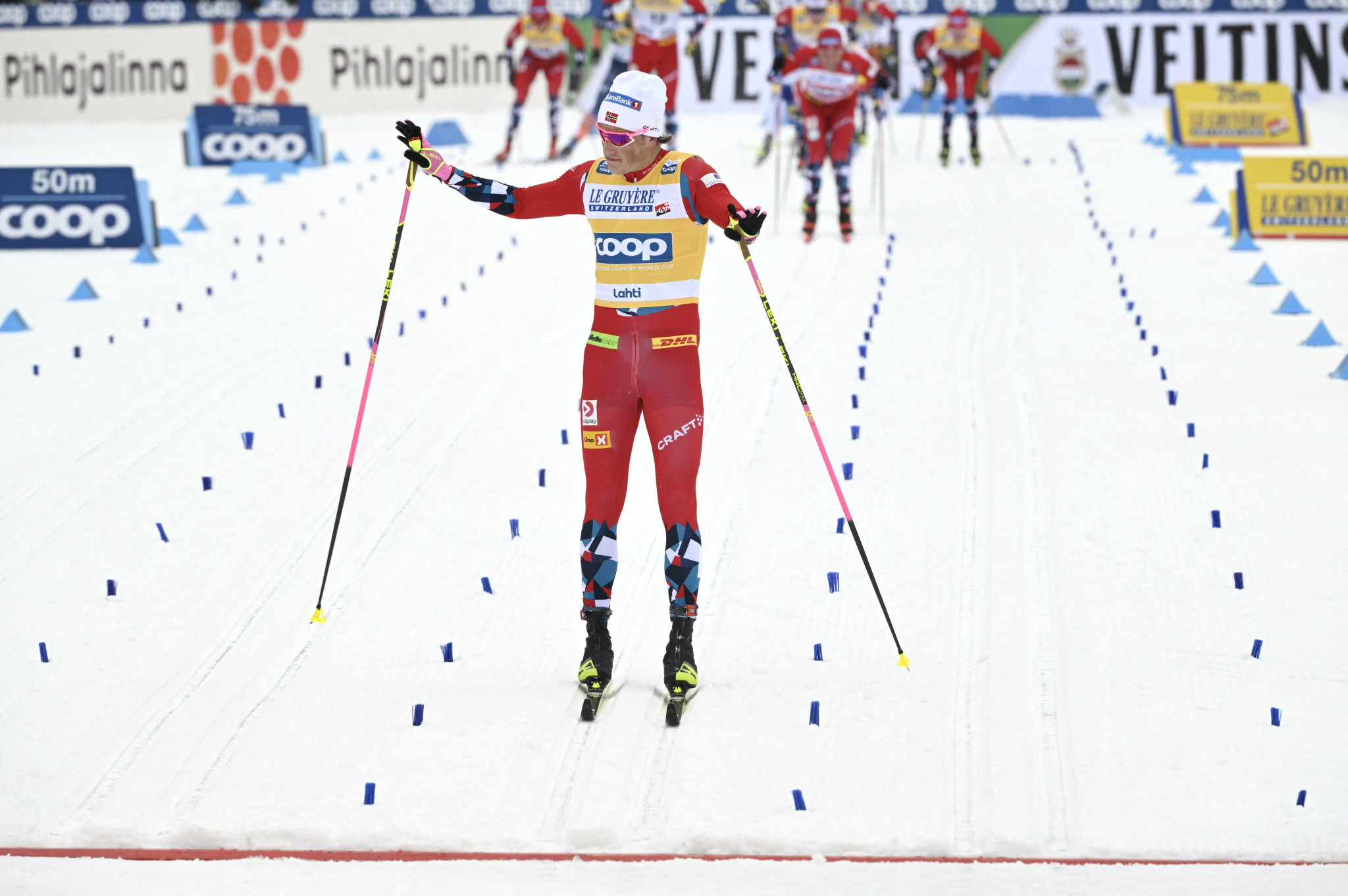 Norway's Johannes Høsflot Klæbo earned a 20th victory of the season in the final race in Lahti ©Getty Images