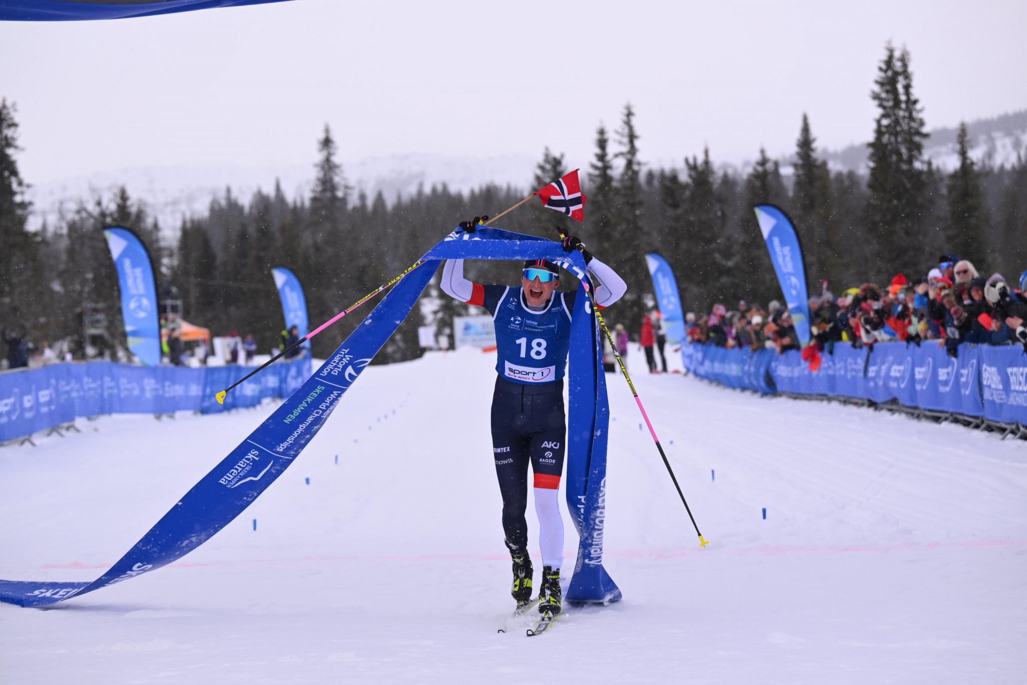 Norway's Hans Christian Tungesvik won the men's elite triathlon race by more than one minute in Skeikampen ©World Triathlon