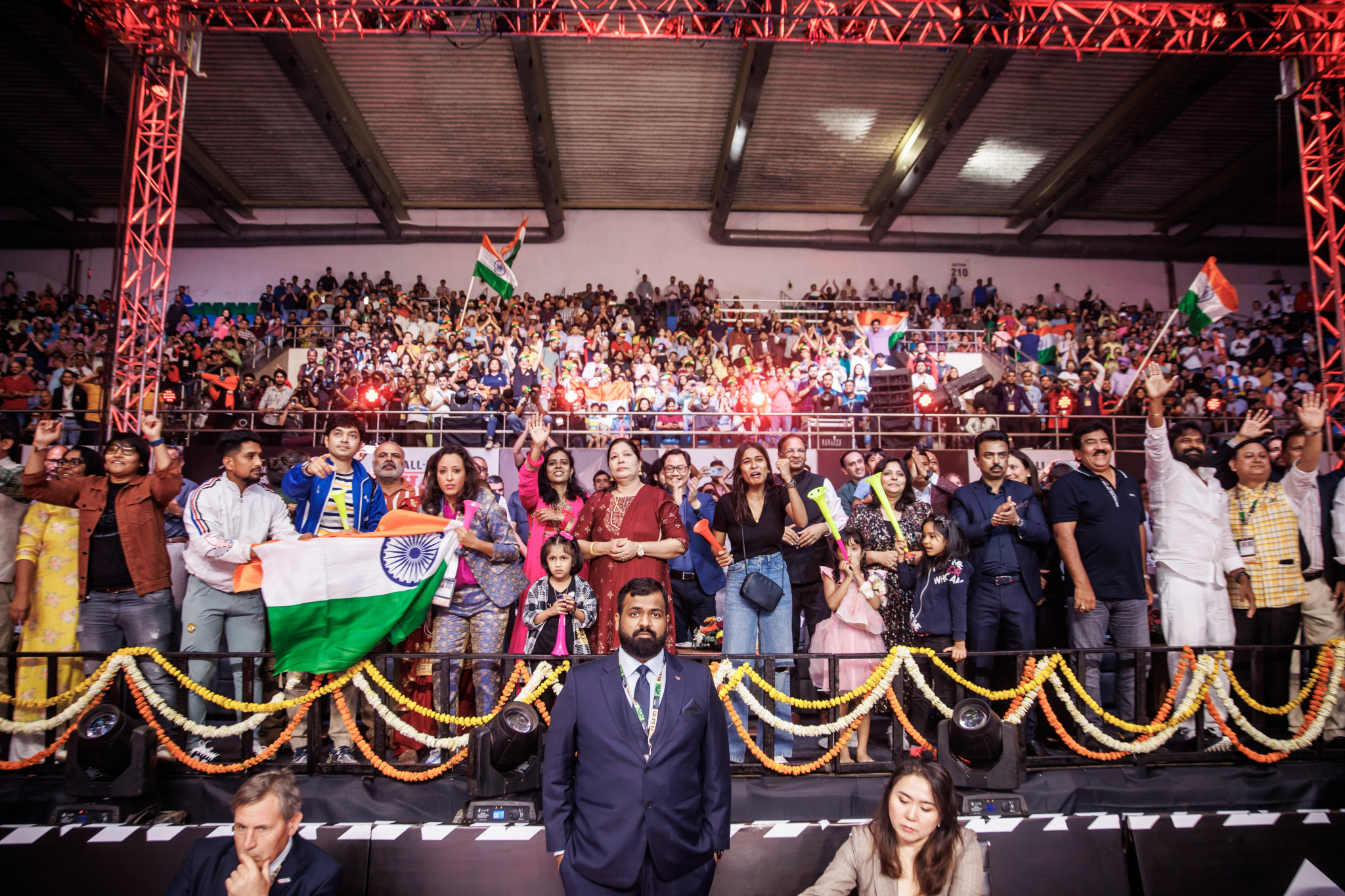 The home crowd rejoiced as India topped the standings after 10 days of competition at the K.D. Jadhav Indoor Hall ©IBA