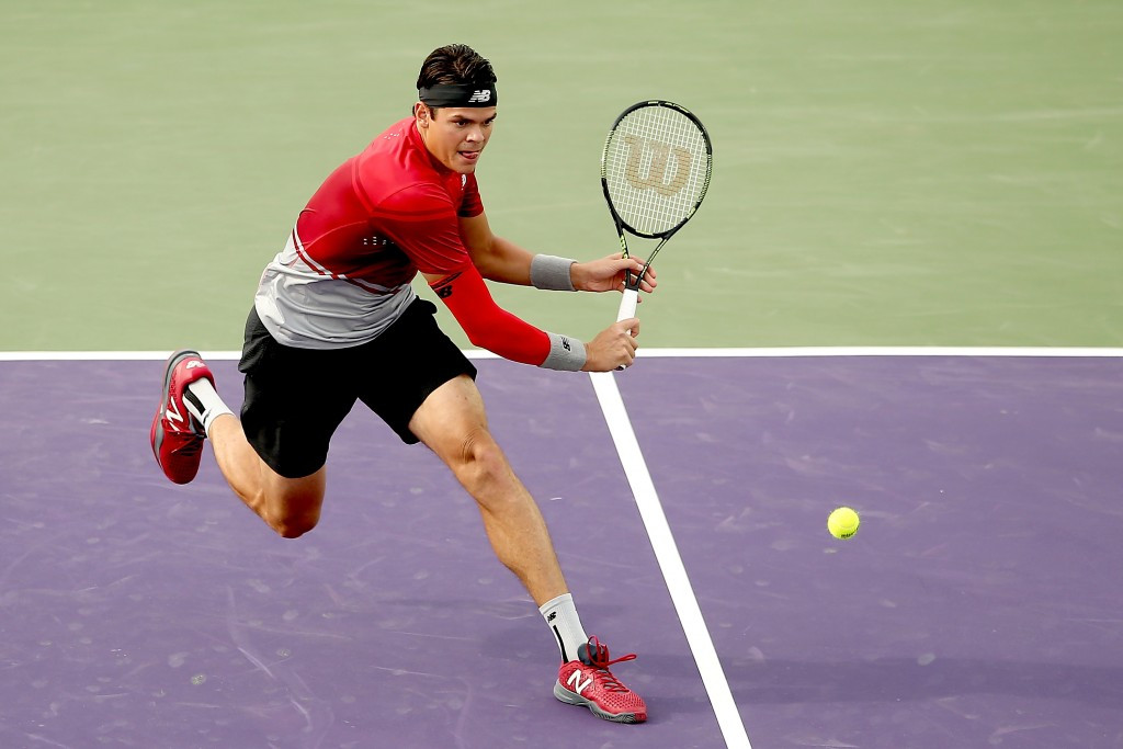 Indian Wells runner-up Milos Raonic remained on course for another appearance in a final