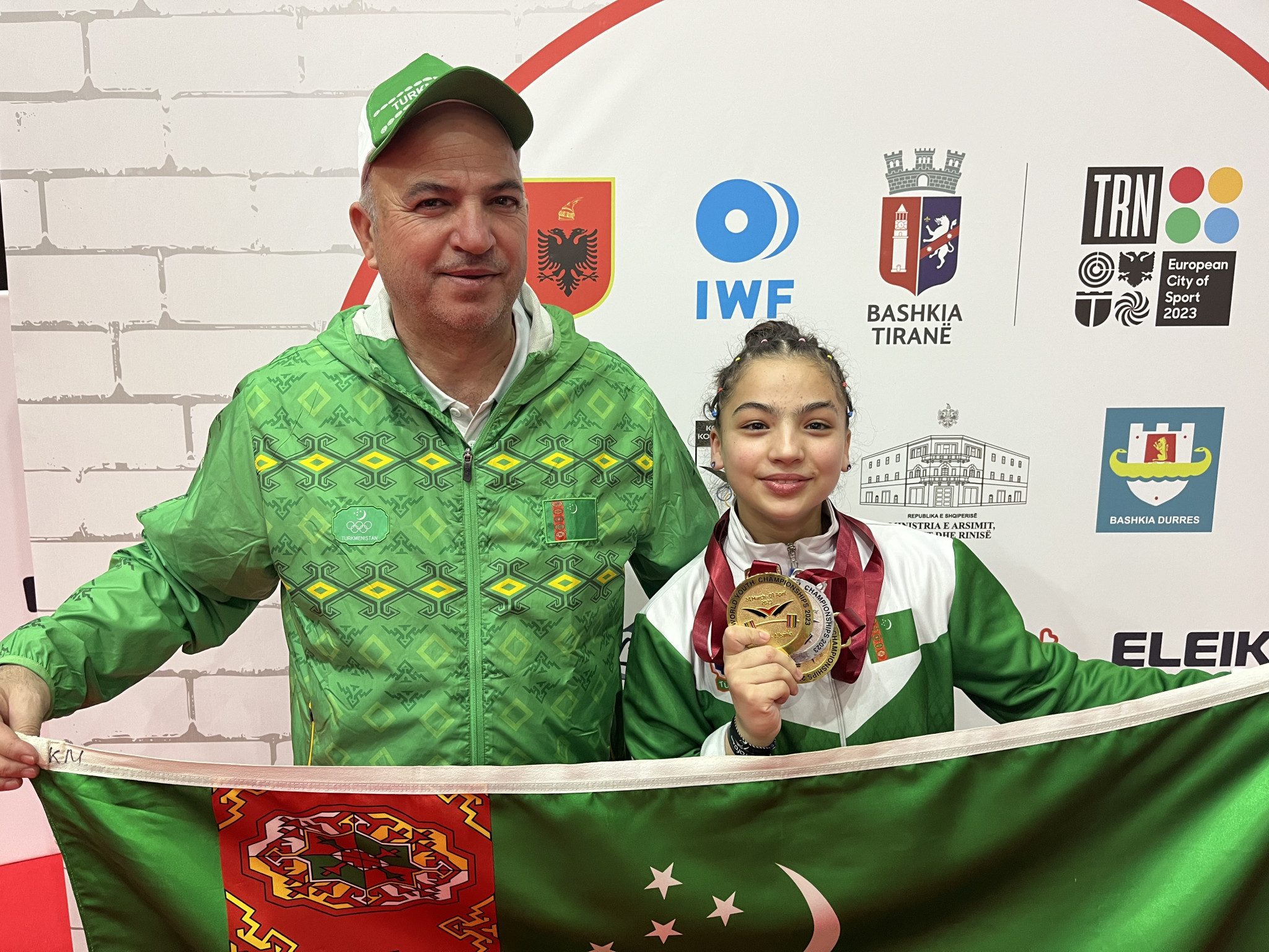 Ogulshat Amanova with her father Gurbandurdy ©ITG