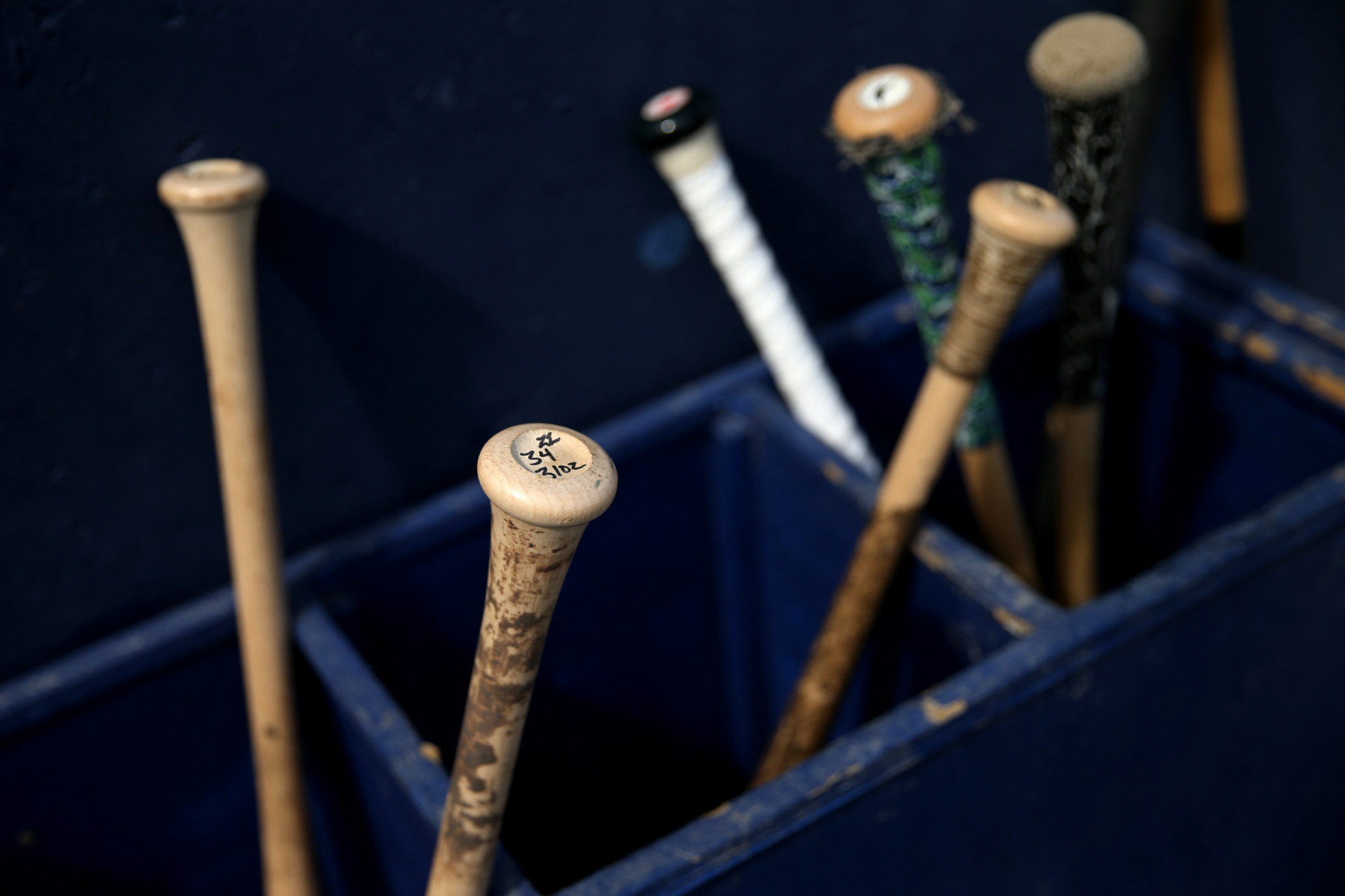 To be approved, the bats must be made of one solid piece of wood from the handle to the top ©Getty Images