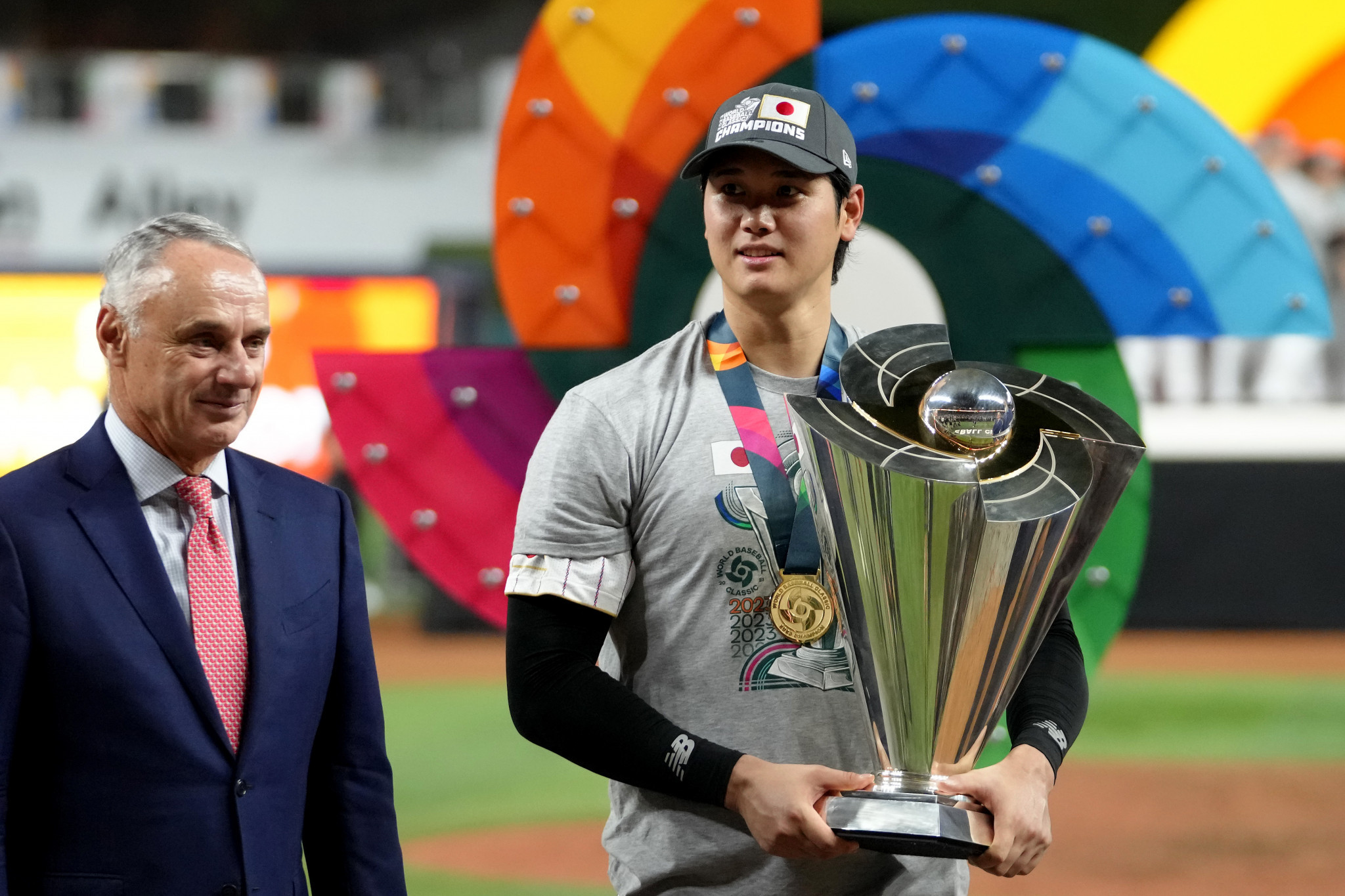 The cap belonging to Japan's Shohei Ohtani from the World Baseball Classic is now headed for display at the Hall of Fame and Museum in Cooperstown ©Getty Images