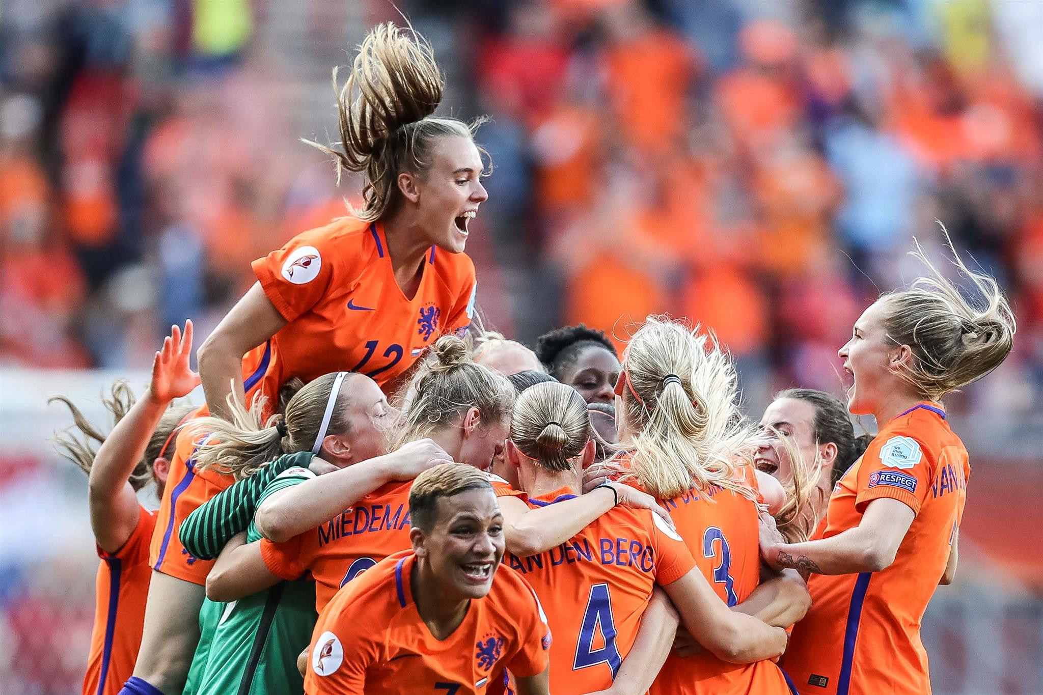 Women's football in The Netherlands received a major boost when the team won the 2017 European Championship ©Getty Images