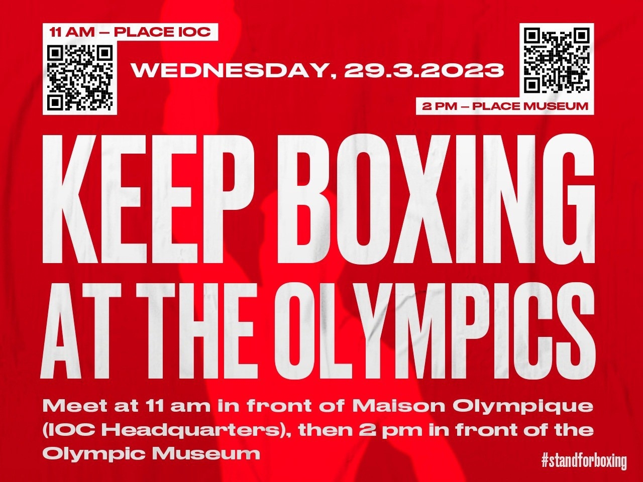 Another protest is planned by International Boxing Association supporters before the IOC Executive Board meeting in Lausanne in an effort to help save the sport's place on the Olympic programme ©ITG
