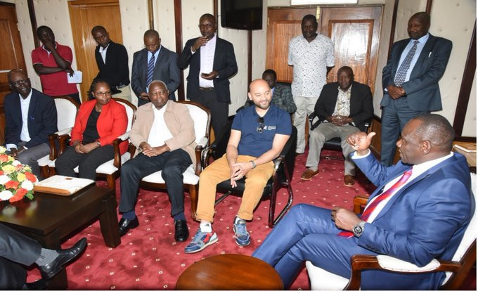 Brett Clothier has met athletics officials in Kenya to discuss the problem of doping ©AIU