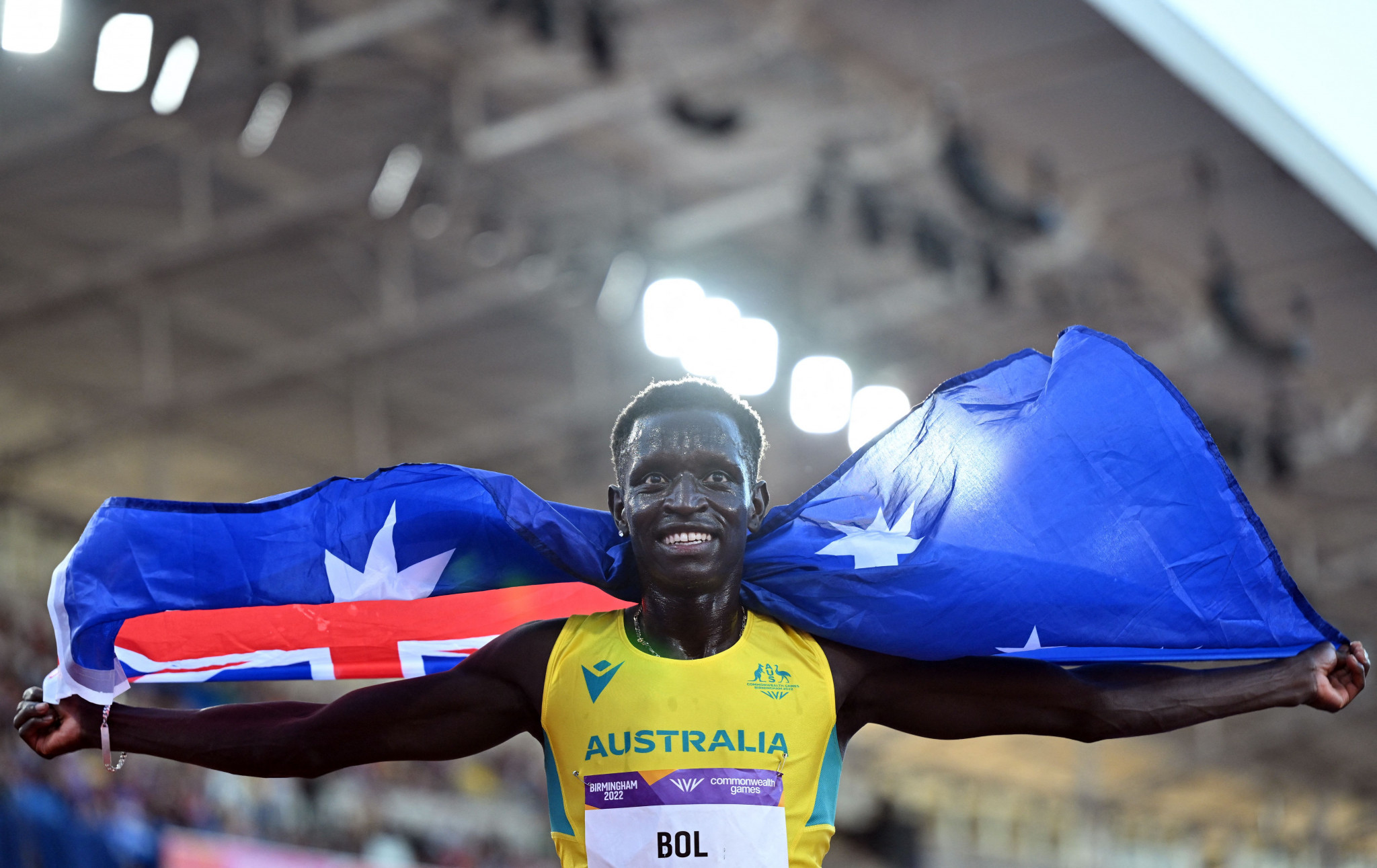 Australia's Peter Bol won 800m silver at the Birmingham 2022 Commonwealth Games ©Getty Images