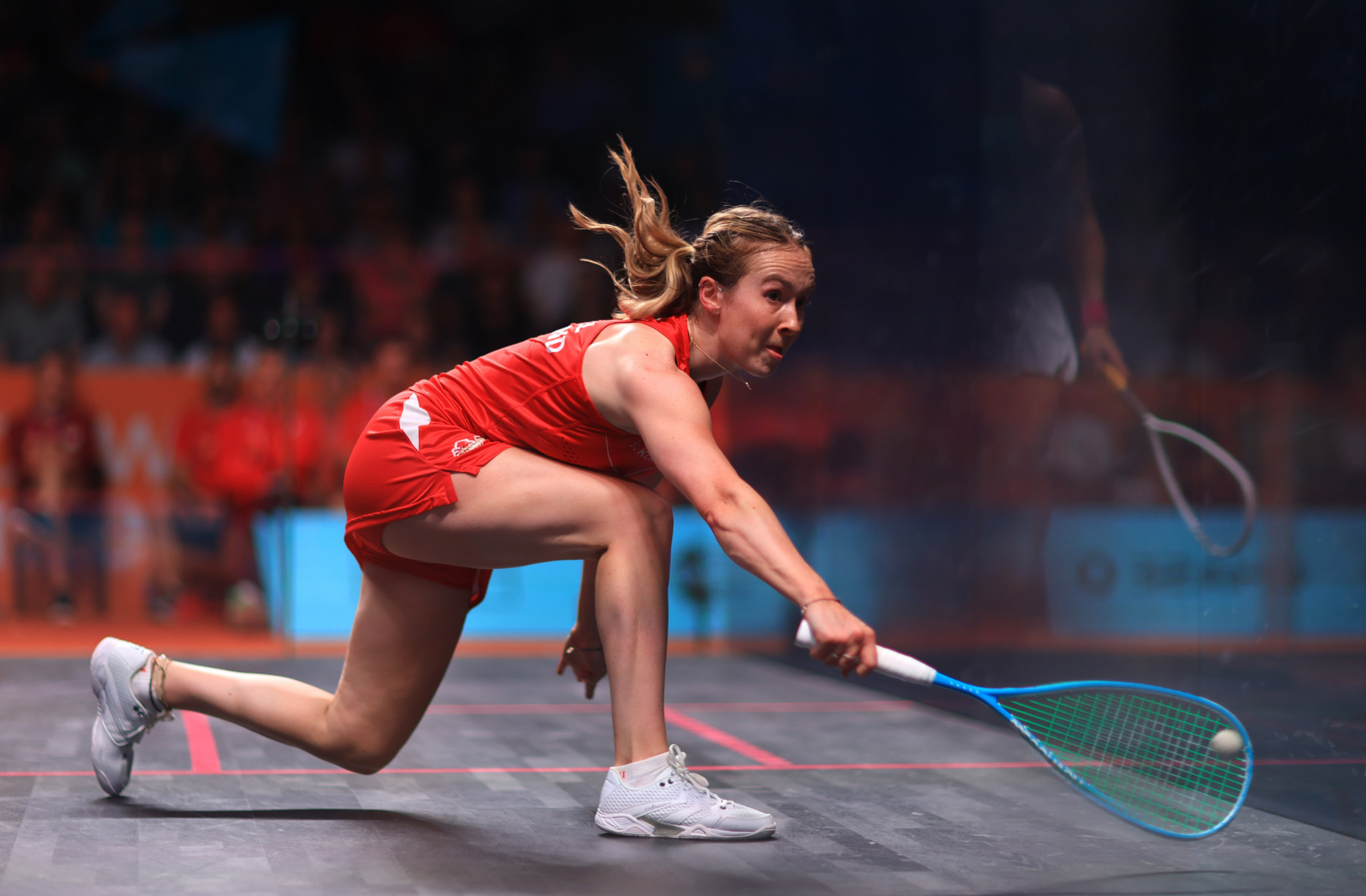 Squash player Lucy Turmel received the scholarship in the build-up to Birmingham 2022 ©Getty Images
