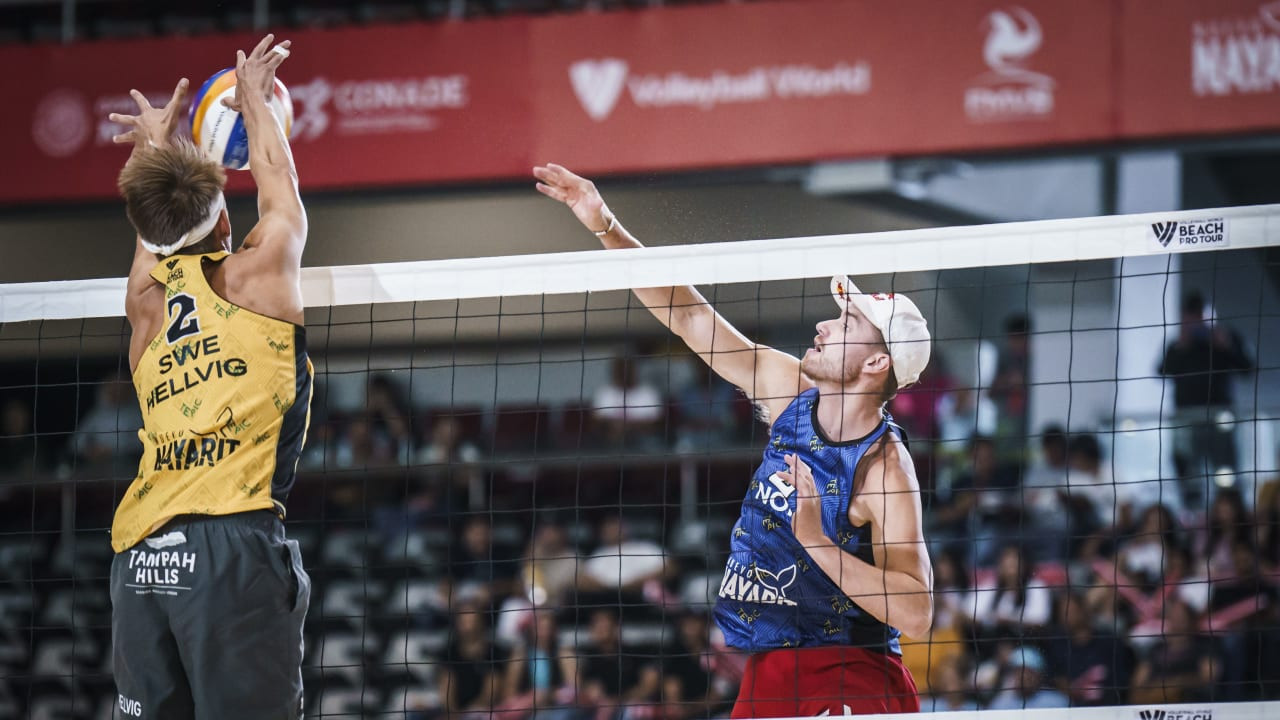 Åhman and Hellvig take down Olympic champions on Volleyball World Beach Pro Tour