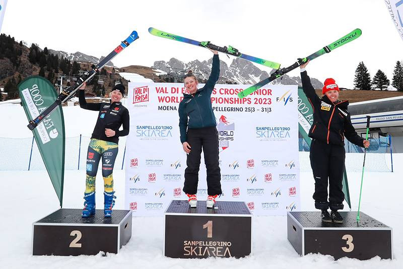 Emeline Bennett secured first place in the ski cross at the Junior World Ski Championships ©Alpine Canada