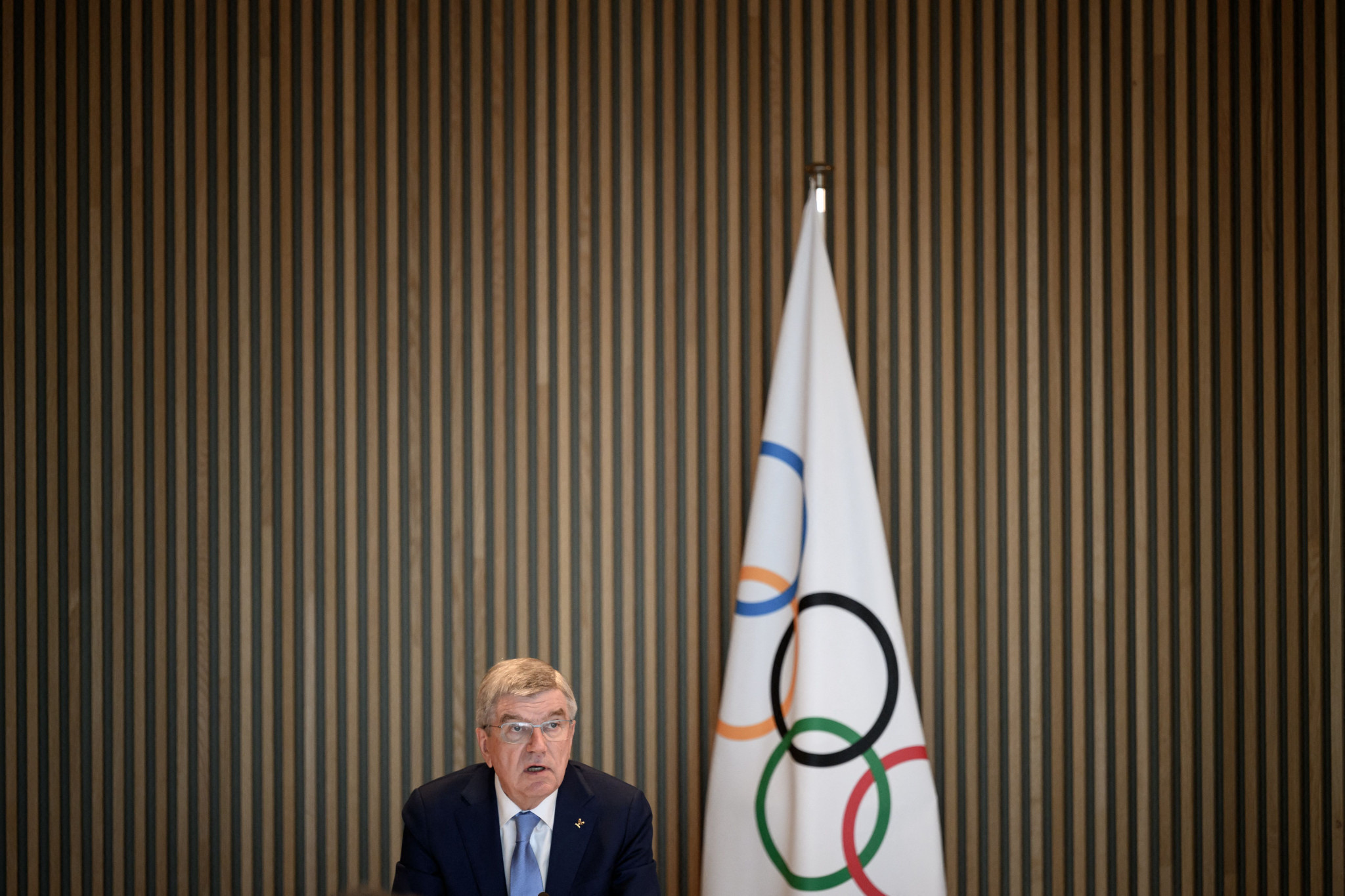 IOC President Thomas Bach said Government opposition to the participation of Russian and Belarusian athletes was "deplorable" ©Getty Images