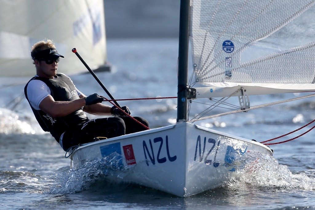 New Zealand's Josh Junior tops the men's finn class after day two of competition