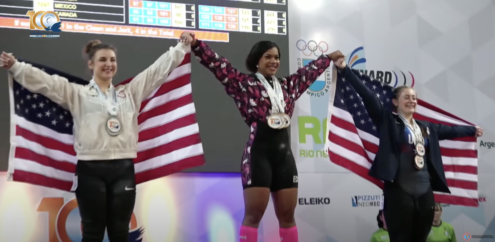 Angie Palacios from Ecuador won the women's 71kg at the Pan American Championships ©ITG